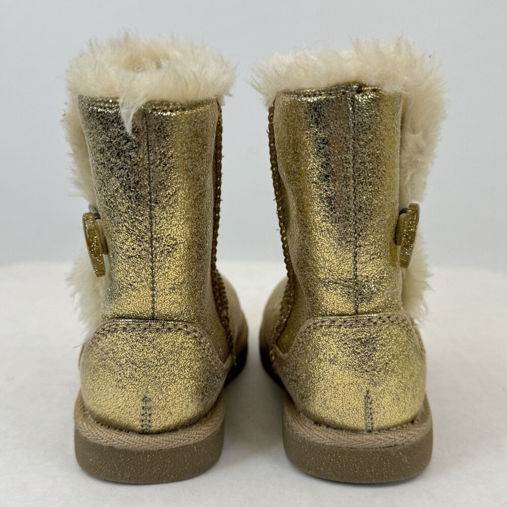 Circo Toddler Gold Faux Fur-Lined Winter Boots Size 5 - Picture 4 of 13